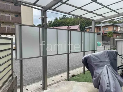 アルミ形材 フェンス LIXIL AB YT1型 採光パネル 2段柱 60角 上段のみ 目隠し 採光