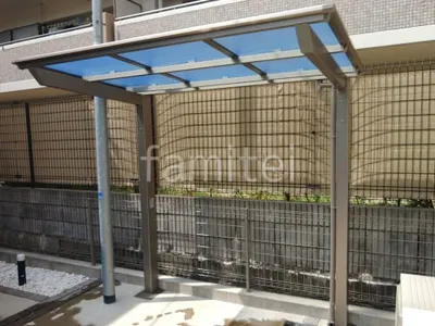 サイクルポート 自転車バイク屋根 LIXIL ネスカF ミニ フラット屋根