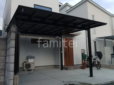 カーポート２台(ワイド) ツイン LIXIL ネスカＦ フラット屋根