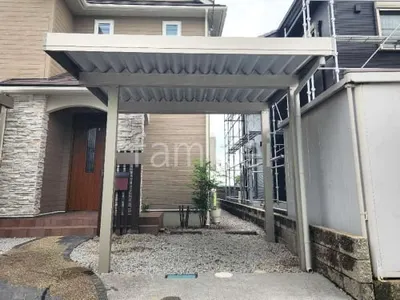 カーポート１台 （単棟） YKKAP ジーポートPro 積雪50cm対応 フラット屋根 折板屋根