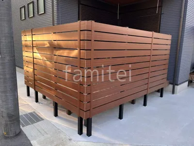 人工木・樹脂 フェンス（木調） F＆F マイティウッド デコll 高尺タイプ 目隠し 木調・ラティス 樹脂