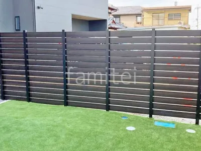 人工木・樹脂 フェンス（木調） F＆F マイティウッド デコll 高尺タイプ 目隠し 木調・ラティス 樹脂