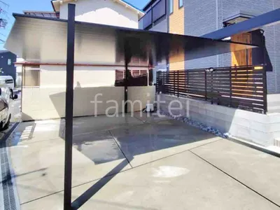 カーポート２台(ワイド) ツイン LIXIL カーポートSC フラット屋根 吊り下げ屋根