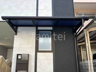 柱なしテラス屋根 （雨除け1階用） YKKAP ソラリアF フラット屋根 スタンダード 壁付