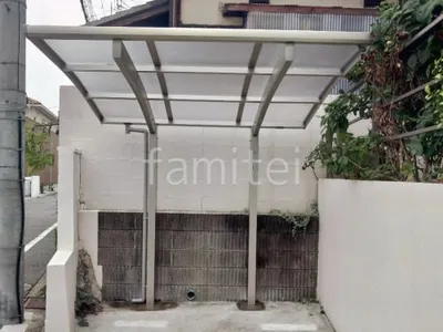 サイクルポート 自転車バイク屋根 YKKAP アリュース アール屋根