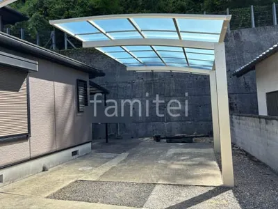 カーポート１台 （単棟） YKKAP アリュース アール屋根