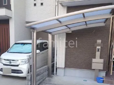 サイクルポート 自転車バイク屋根 LIXIL ネスカR ミニ アール屋根