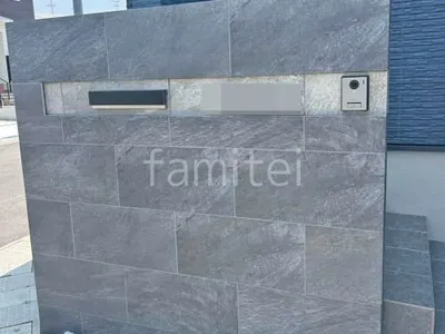 門柱 壁タイル貼り ニッタイ ローク 郵便受けポスト ユニソン コラーナ05