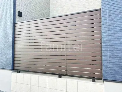 アルミ形材 フェンス YKKAP 木製調ルシアス スクリーンYS2HS型 目隠し 木調・ラティス スクリーン・格子