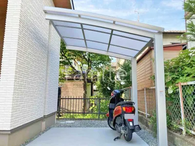 サイクルポート 自転車バイク屋根 LIXIL ネスカR ミニ アール屋根