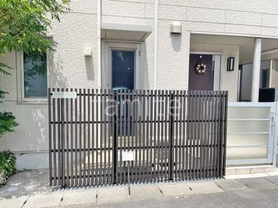 人工木・樹脂 フェンス（木調） F＆F ラインスタイル L 高尺タイプ 目隠し 木調・ラティス 樹脂