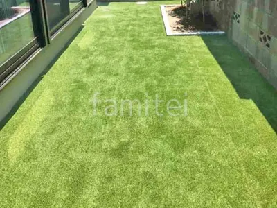 人工芝 防草シート加工 ヨシミツ毛織 リアル人工芝 35mm 