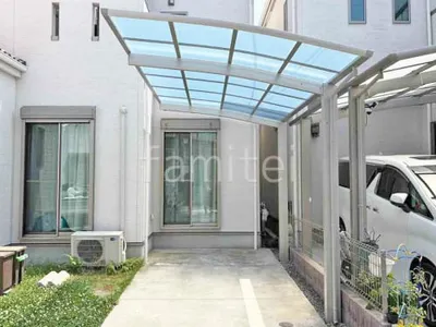 カーポート１台 （単棟） YKKAP アリュース アール屋根