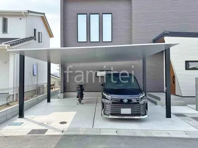 カーポート２台(ワイド) ツイン LIXIL カーポートSC フラット屋根 吊り下げ屋根