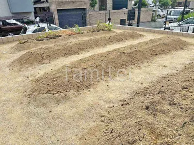 菜園スペース 真砂土敷き