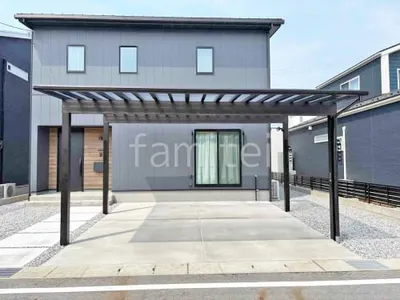 カーポート２台(ワイド) ツイン YKKAP エフルージュ 積雪50cm対応 フラット屋根