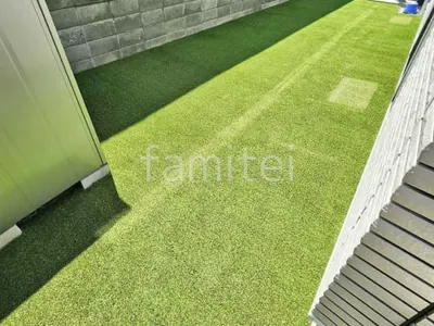 人工芝 防草シート加工 ヨシミツ毛織 リアル人工芝 35mm 