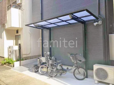 １階テラス屋根 （雨除け） LIXIL 独立式フーゴFテラス フラット屋根 独立式 スタンダード