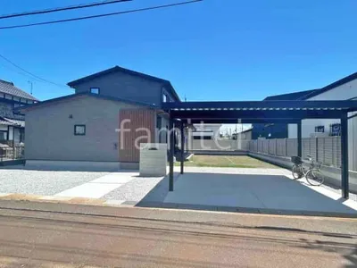 新築シンプル オープン外構