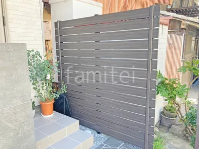 人工木・樹脂 フェンス（木調） F＆F マイティウッド デコll 高尺タイプ 目隠し 木調・ラティス 樹脂