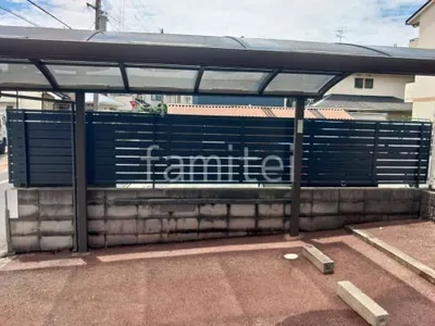 アルミ形材 フェンス LIXIL AB YS3型 横スリット3 ダスクグレー 目隠し