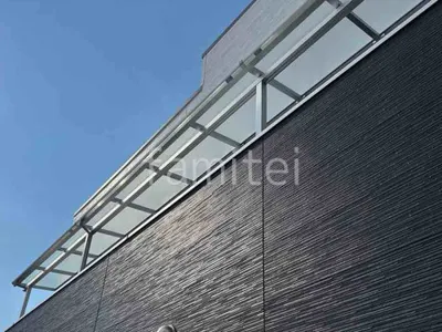 ２階ベランダ屋根 連棟  YKKAP ソラリアF フラット屋根 スタンダード 壁付