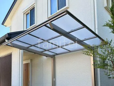 サイクルポート 自転車バイク屋根 LIXIL ネスカF ミニ フラット屋根