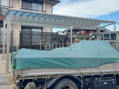 カーポート２台(ワイド) ツイン YKKAP エフルージュ 積雪50cm対応 フラット屋根