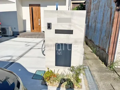 門柱 壁タイル貼り LIXIL アヴァンティ 郵便受けポスト YKKAP エクステリアポストG3型 宅配ボックス Panasonic コンボミドル