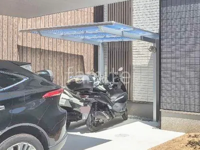 サイクルポート 自転車バイク屋根 LIXIL ネスカF ミニ フラット屋根