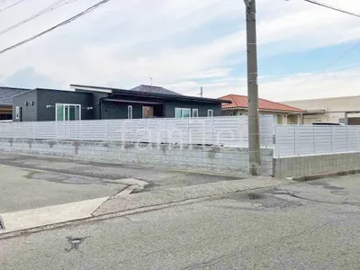 アルミ形材 フェンス LIXIL AB YS3型 横スリット3 目隠し ブロック塀 （化粧ブロック） 太陽エコブロックス 普通CB 