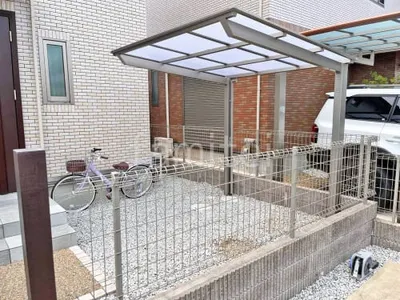 サイクルポート 自転車バイク屋根 LIXIL ネスカF ミニ フラット屋根