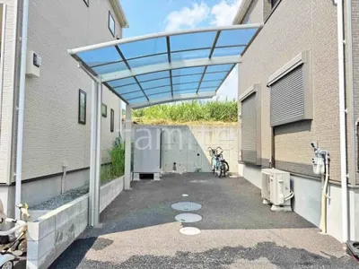 カーポート１台 （単棟） YKKAP アリュース アール屋根