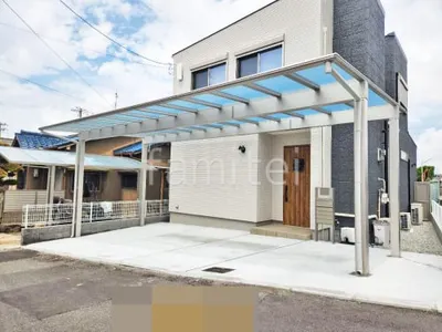 カーポート３台 （横ワイド トリプル） YKKAP エフルージュ FIRST フラット屋根