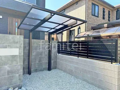 サイクルポート 自転車バイク屋根 YKKAP エフルージュ FIRST フラット屋根