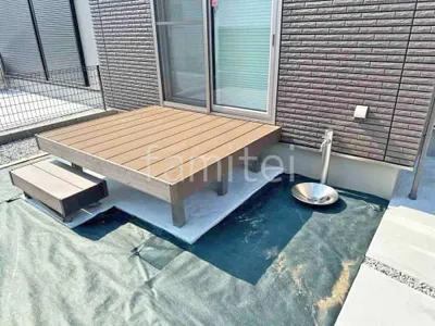 人工木材ウッドデッキ LIXIL 樹ら楽ステージ(きらら) 樹脂 水受け(パン) ユニソン シャインポット