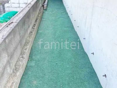 防草シート敷き