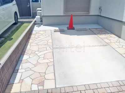 床石貼り 乱形石 石英岩