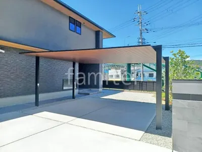 新築シンプル オープン外構