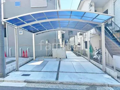 カーポート２台(ワイド) ツイン YKKAP アリュース アール屋根