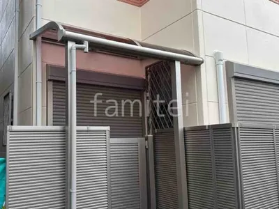 １階テラス屋根 （雨除け） YKKAP ソラリアR アール屋根 スタンダード 壁付