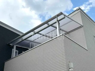 ２階ベランダ屋根  YKKAP ソラリアF フラット屋根 スタンダード 壁付
