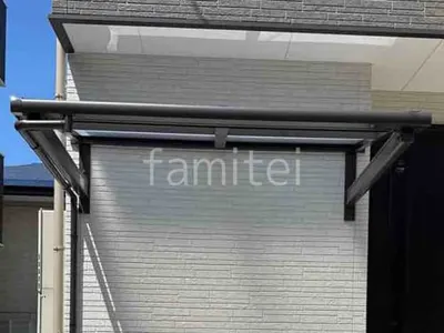 柱なしテラス屋根 （雨除け1階用） LIXIL スピーネF フラット屋根 スタンダード 壁付