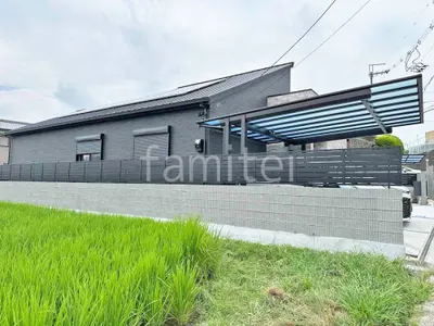 アルミ形材 フェンス LIXIL AB YS3型 横スリット3 目隠し ブロック塀 （化粧ブロック） ユニソン ジャスティ 