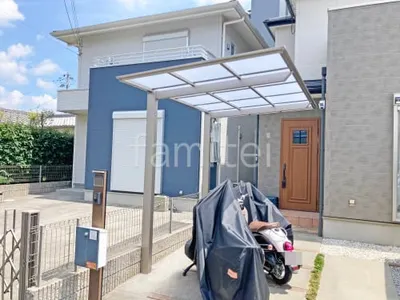 サイクルポート 自転車バイク屋根 LIXIL フーゴF フラット屋根