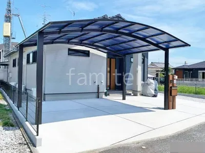 カーポート２台(ワイド) ツイン YKKAP アリュース アール屋根