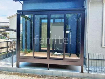 引き戸 樹脂デッキ サンルーム（テラス囲い） YKKAP ソラリアF フラット屋根