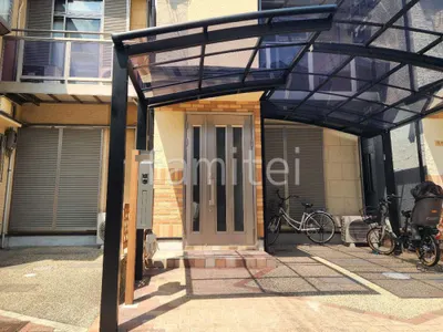 サイクルポート 自転車バイク屋根 LIXIL ネスカR ミニ アール屋根