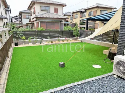 人工芝 防草シート加工 ヨシミツ毛織 リアル人工芝 35mm 