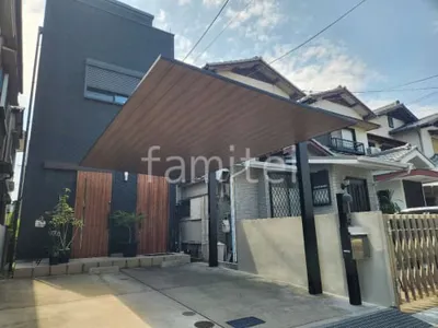 柱色 ブラック 屋根色 チェリーウッド